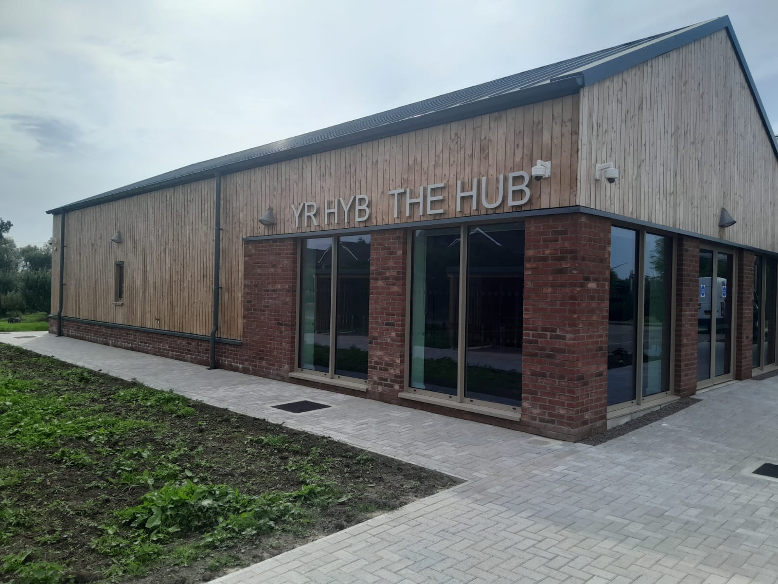 Side view of the Magor and Undy Community Hub