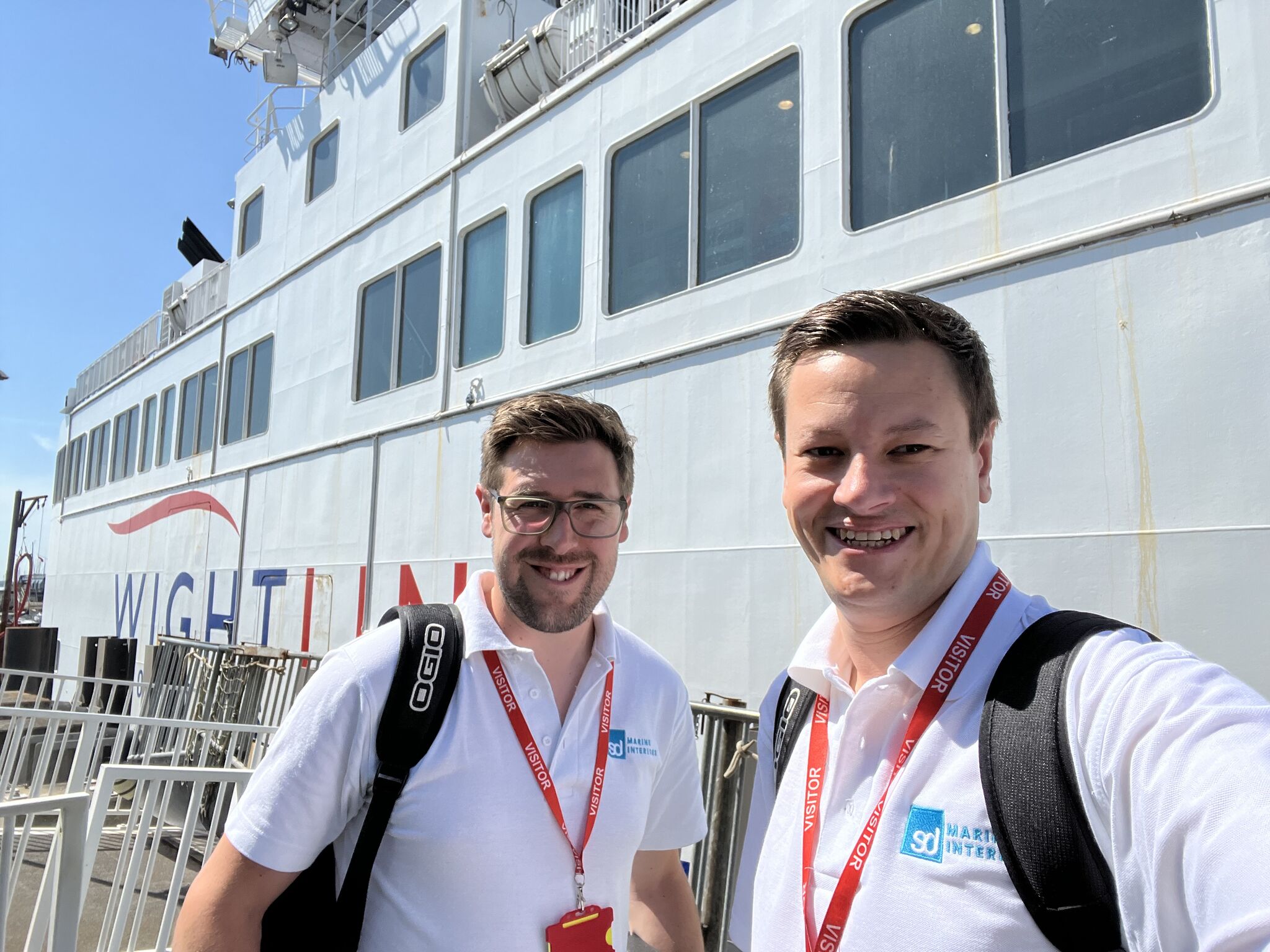 SDMI Simon and Ross on the dock