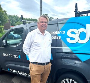 stewart montgomery with an SD van